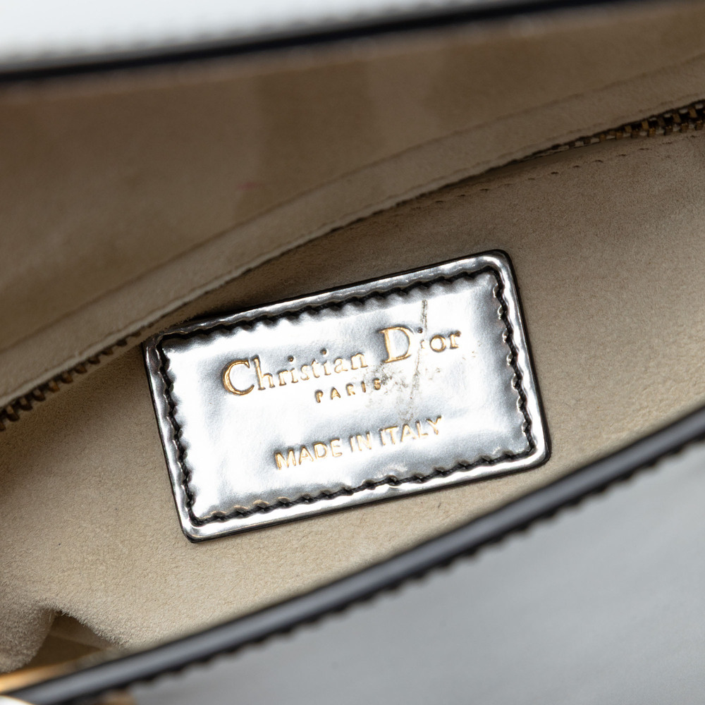 Pre-Loved Dior Mini Metallic Patent Lady Dior - Picture 5 of 6